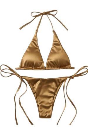 Real Lady Golden Bikini