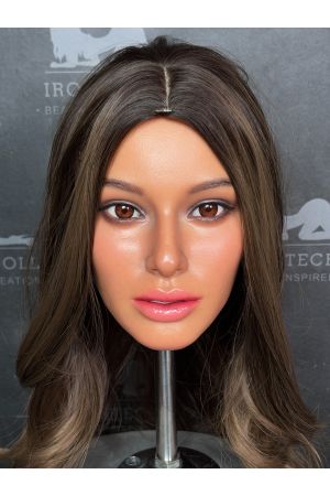 Irontech Realistic Makeup Practice Mannequin Head No.26, Wig Display & Styling Training Model ideal for wig styling, product photos, tutorials, and display setups